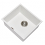 Carysil White Single Big Bowl Granite Kitchen/Laundry Sink Top/Flush/Under Mount 610 x 457 x 205mm